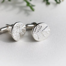 Load image into Gallery viewer, Cypress Leaf Cufflinks
