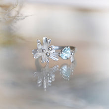 Load image into Gallery viewer, Chamomile Aquamarine Ring
